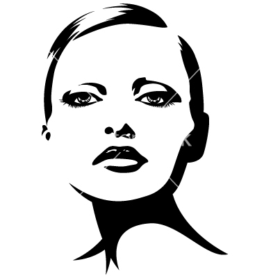 Woman Face Vector