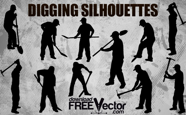 Worker Silhouette Vector Free