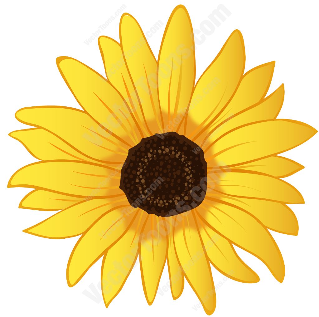 Yellow Sunflower Clip Art