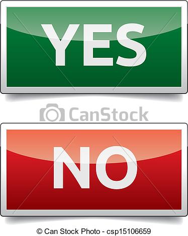Yes No Icons Clip Art