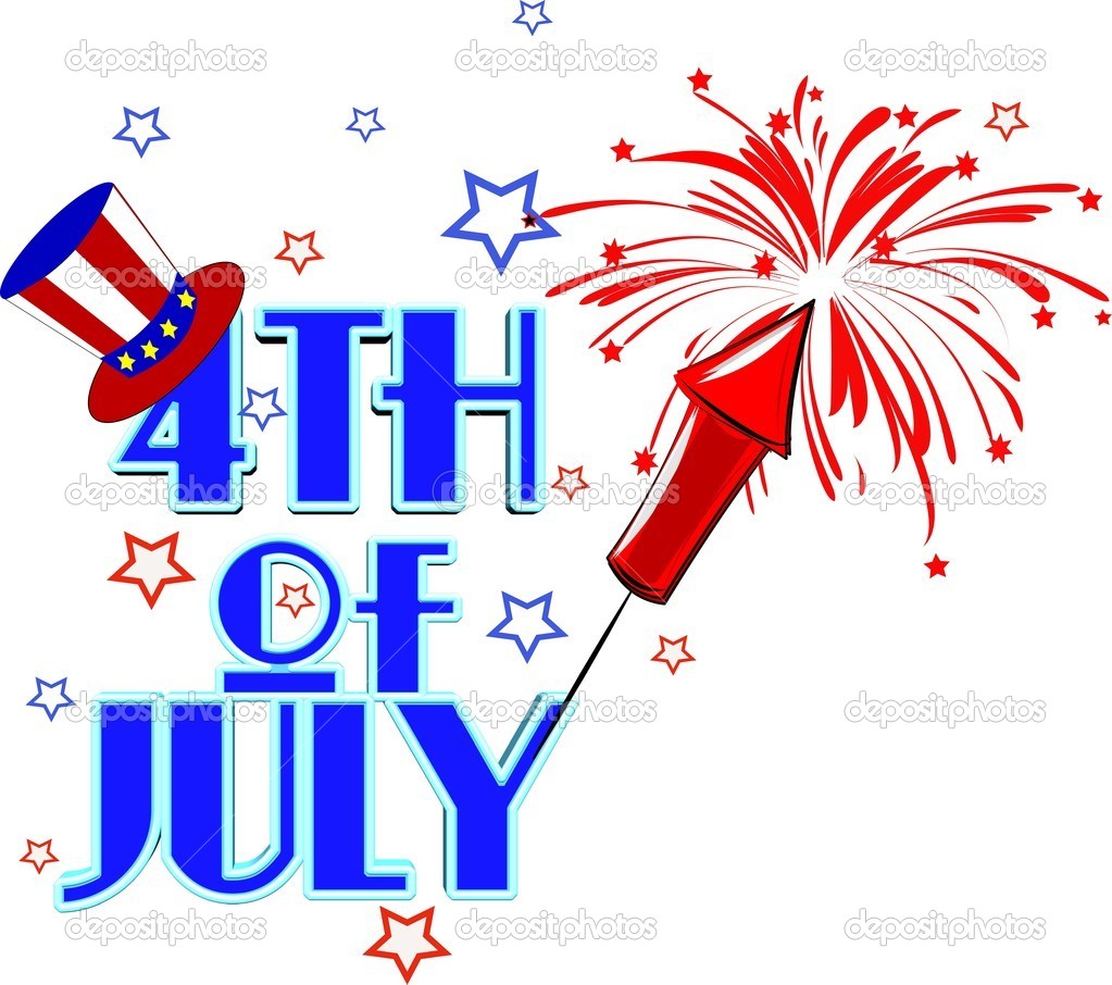 4th July Fireworks Clip Art Free