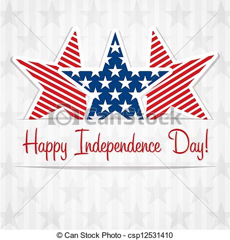 4th of July Independence Day Clip Art Vector