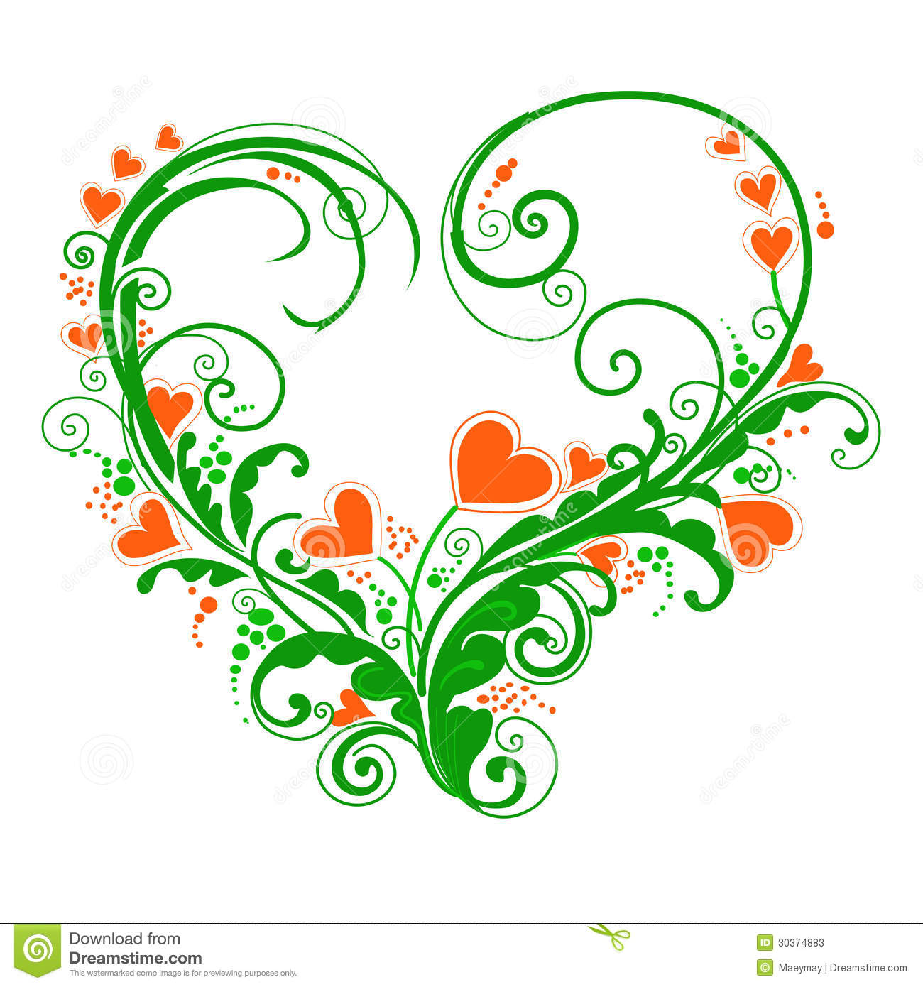 Abstract Heart Vector Designs