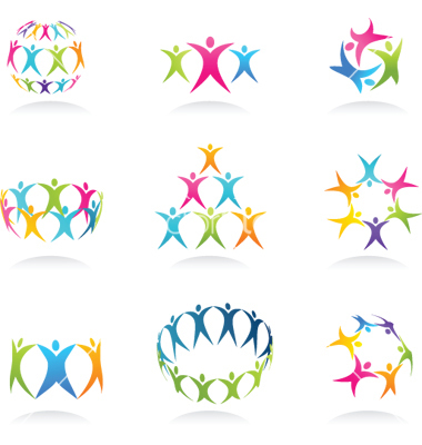 Abstract People Vector Icon Free