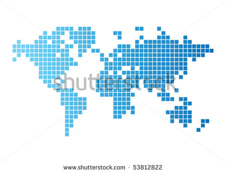 Abstract World Map Vectors