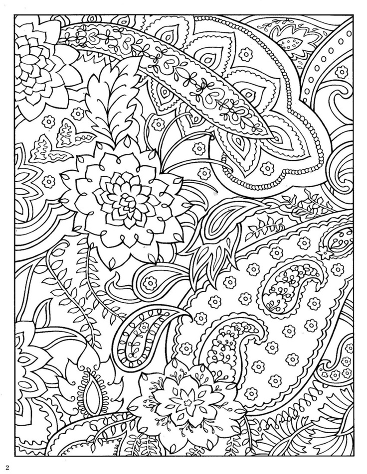 Adult Paisley Coloring Page