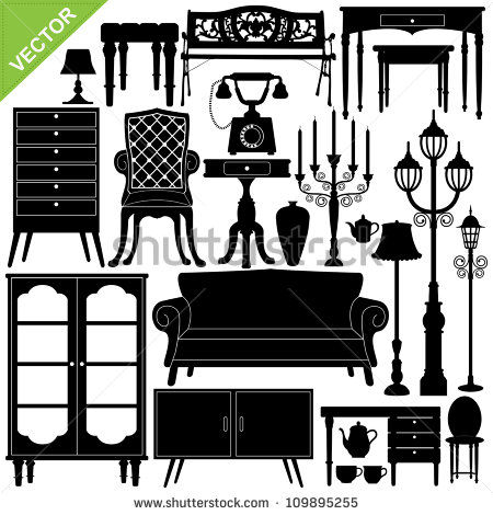 Antique Furniture Silhouette