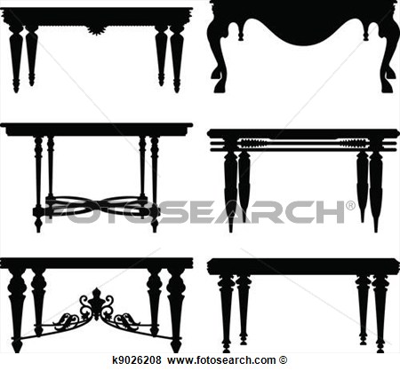 Antique Table Clip Art