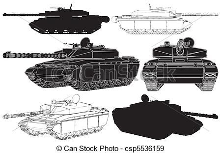 Army Tank Clip Art Vector