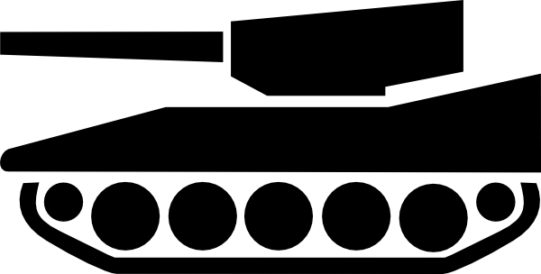 Army Tank Silhouette Clip Art