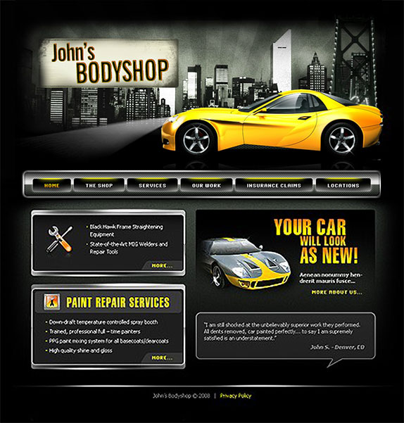 12 Photos of Automotive Repair Shop Web Designs