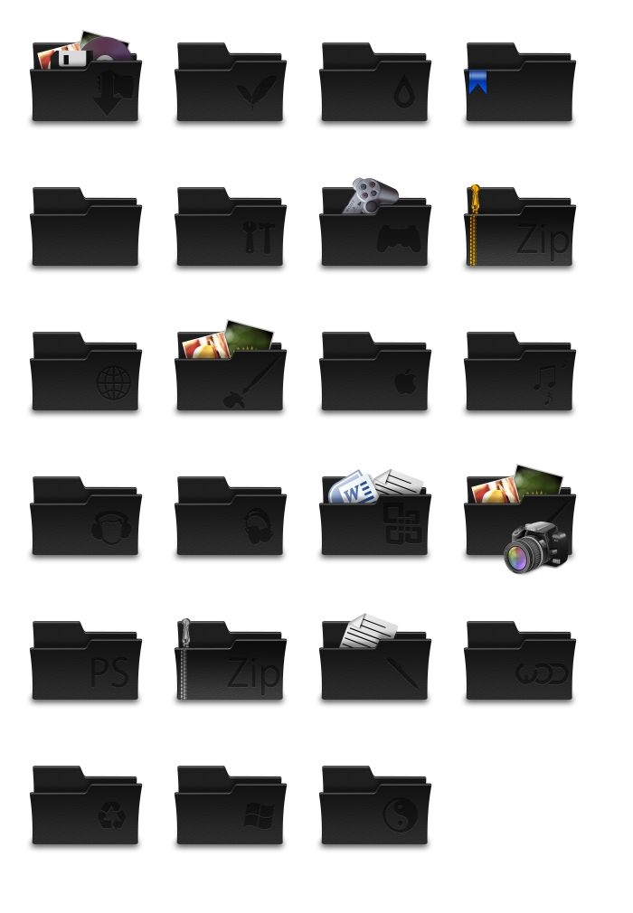 Black Folder Icon Downloads