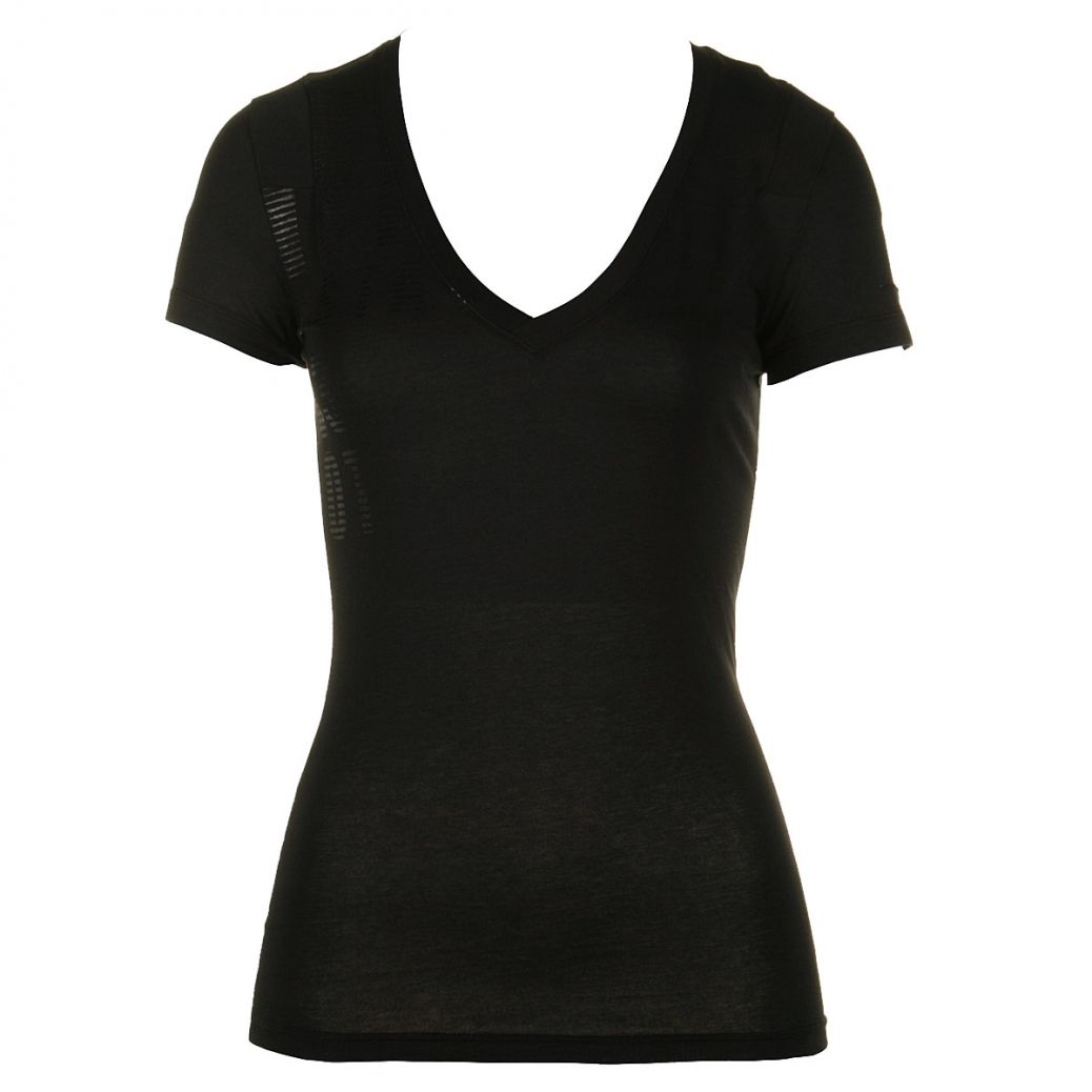 Black V-Neck T-Shirt