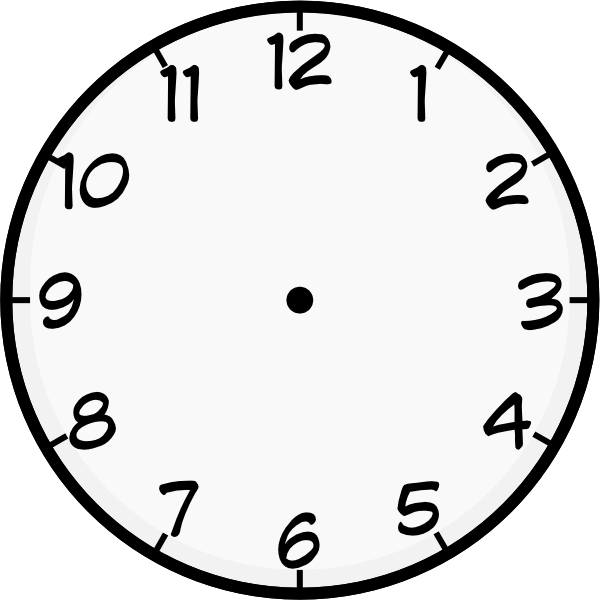 Blank Clock Face