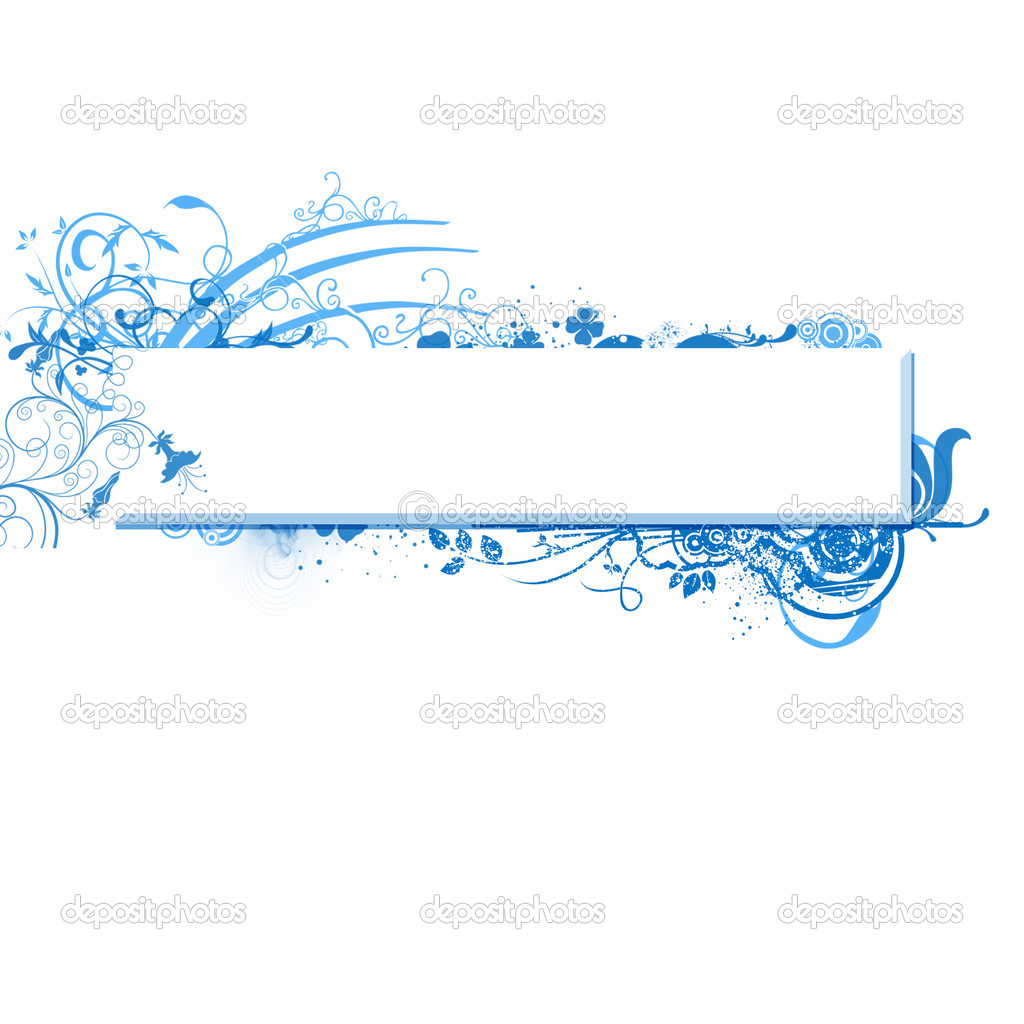 Blue Banner Clip Art