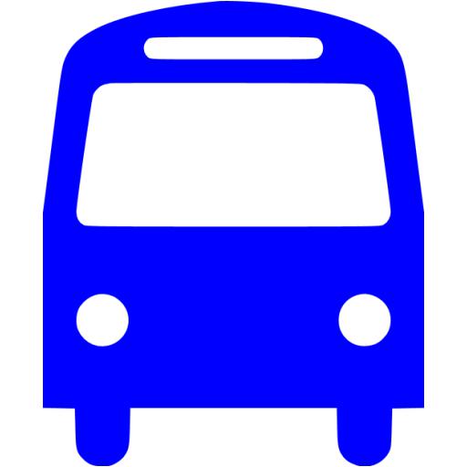 Blue Bus Icon