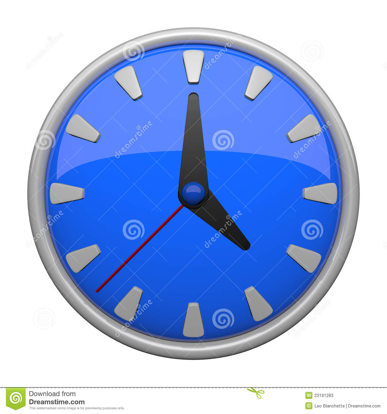 Blue Clock Icon Blue Clock Icon