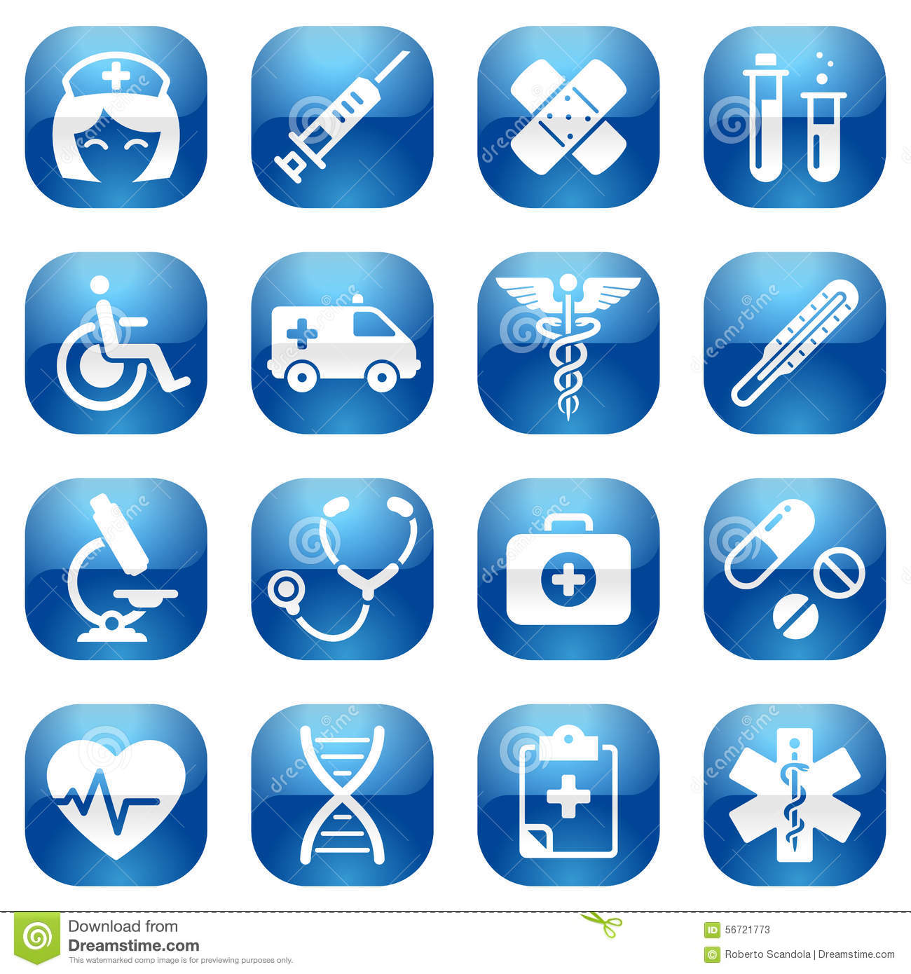 Blue Icon Set