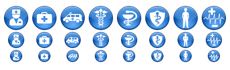 Blue Medical Icons