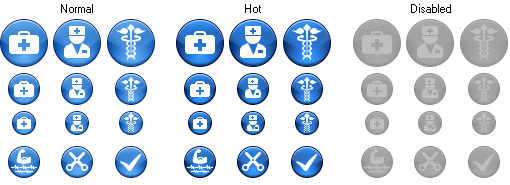 Blue Medical Icons