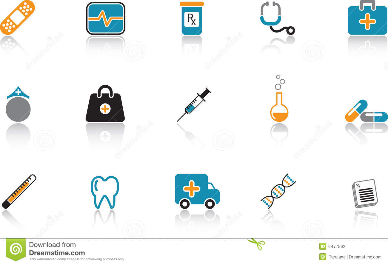 Blue Medical Icons