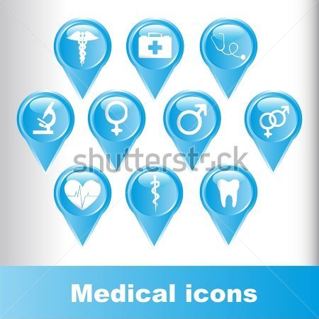 Blue Medical Icons