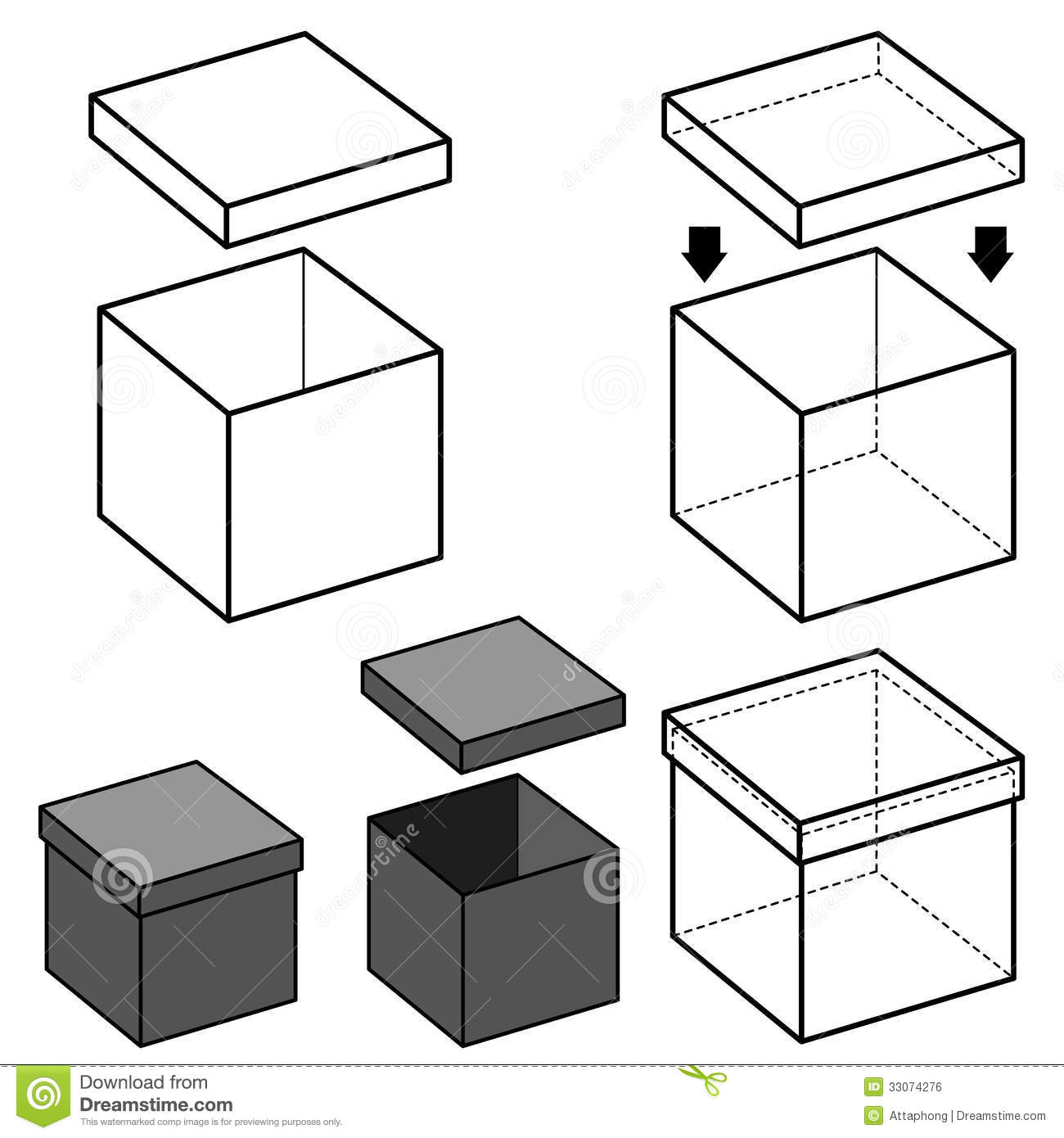 Box Vector Outline