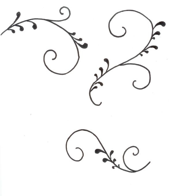 Cake Decorating Scroll Templates