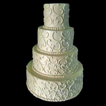 Cakes with Scroll Designs