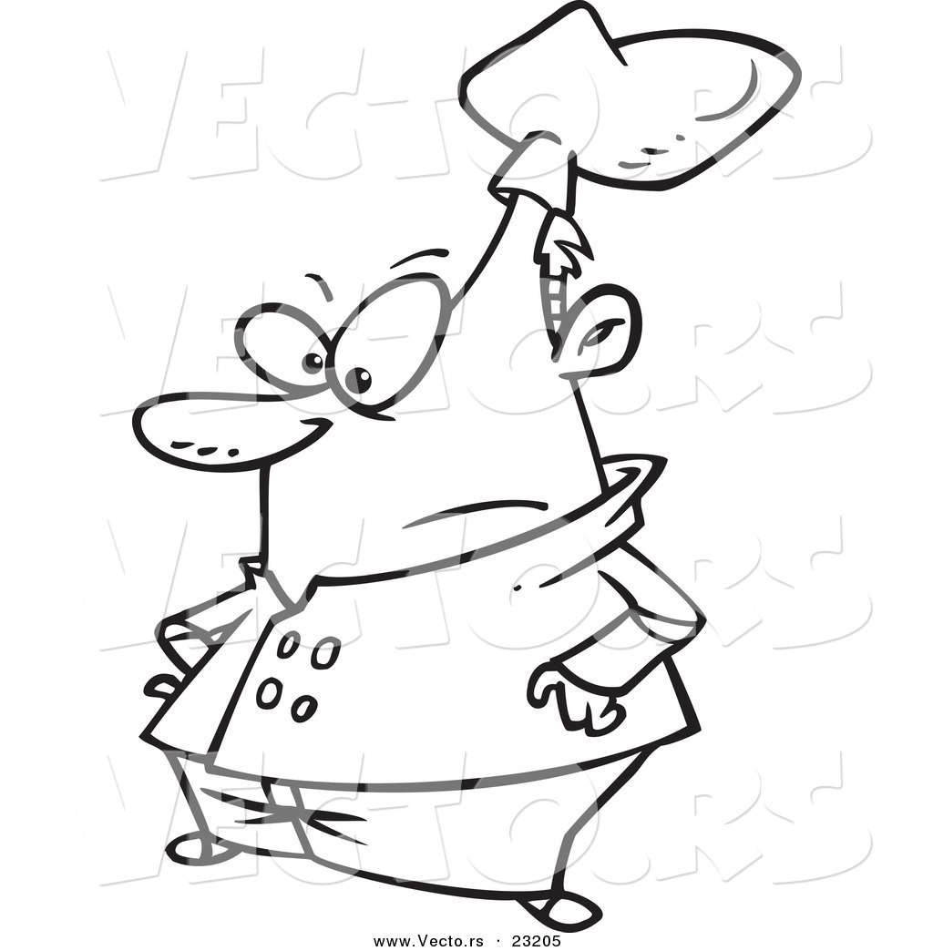 Cartoon Chef Coloring Page