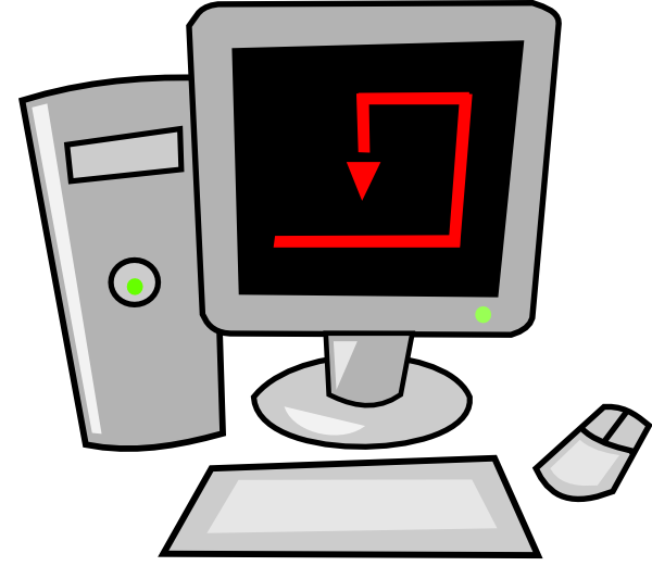 Cartoon Computer Clip Art