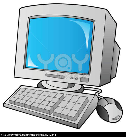 Cartoon Desktop Computer