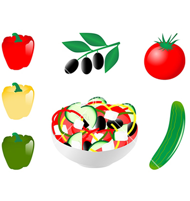 Cartoon Salad Clip Art