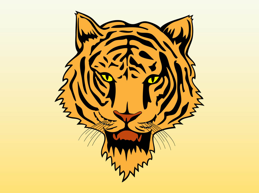 Cartoon Tiger Head