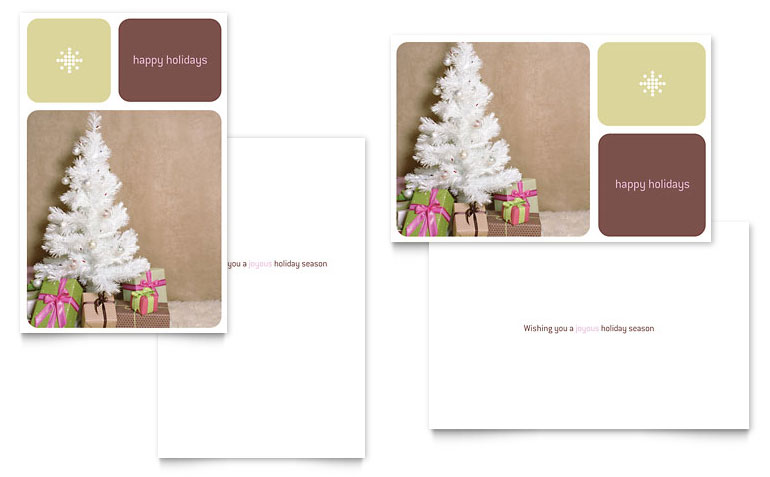 Christmas Card Templates Microsoft Word