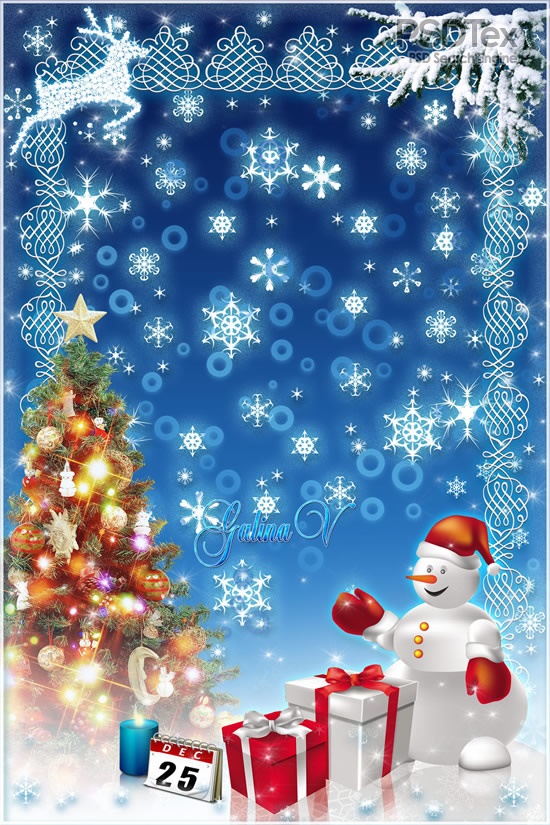 Christmas Flower Borders Christmas Flower Borders