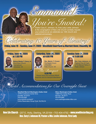 Church Anniversary Flyer Templates Free