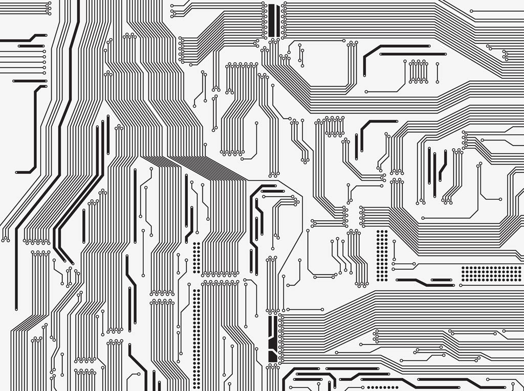 8 Circuit Board Vector Free Images