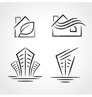 Clip Art for Buildings Symbols Clip Art for Buildings Symbols