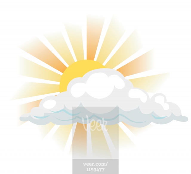 Cloud and Sun Graphic