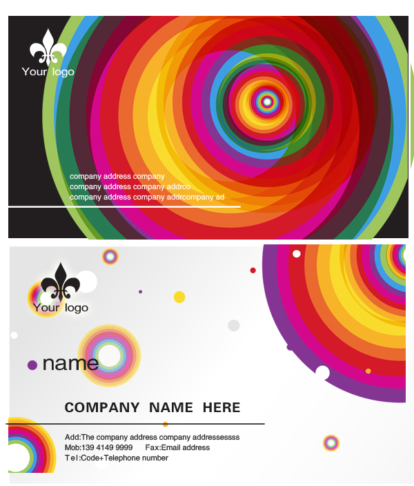 Colorful Business Card Template