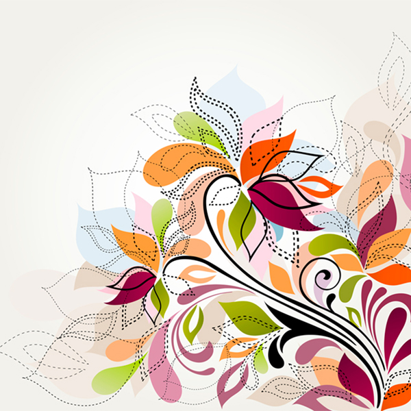 Colorful Floral Vector