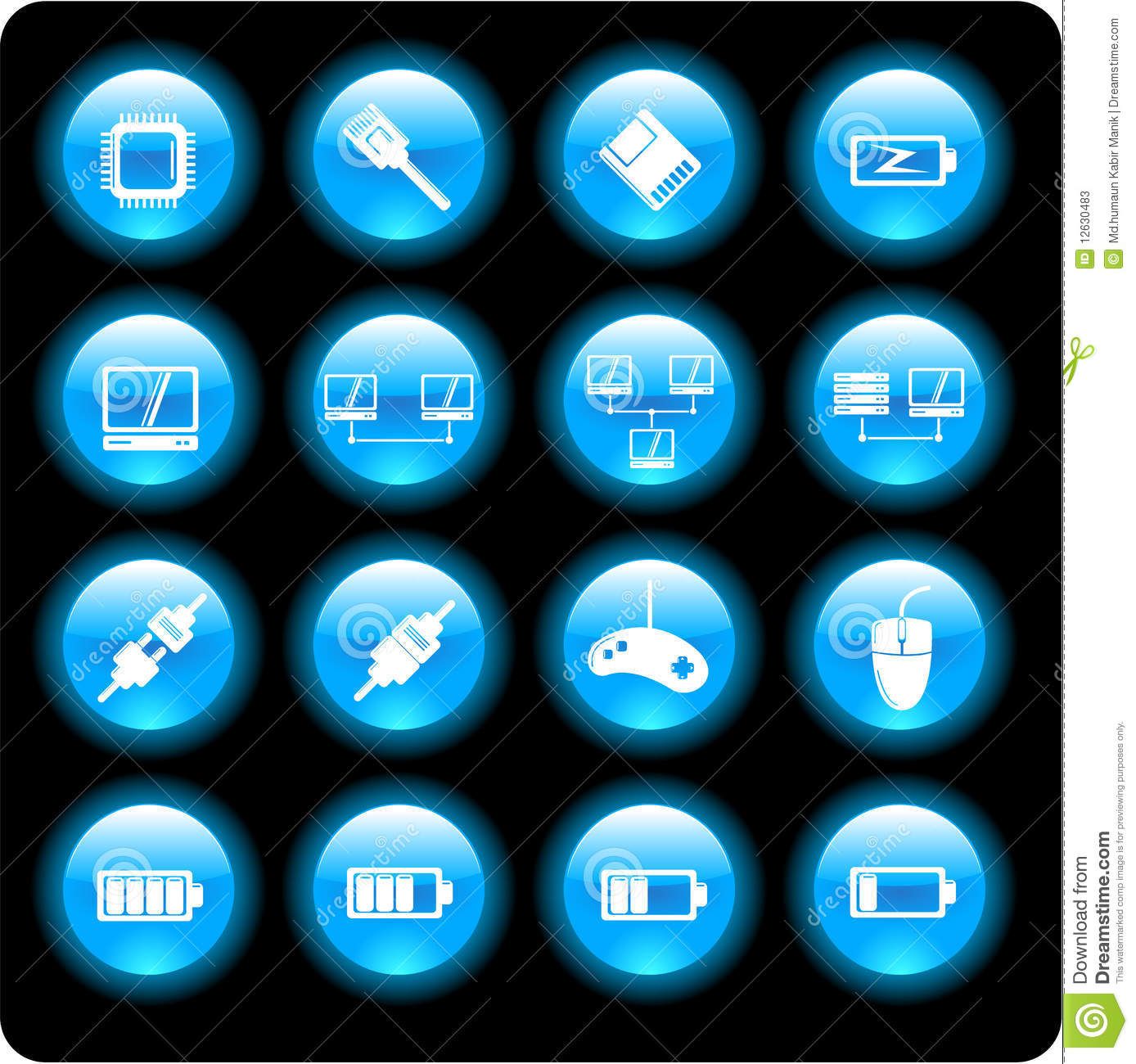 Computer Network Technology Icons