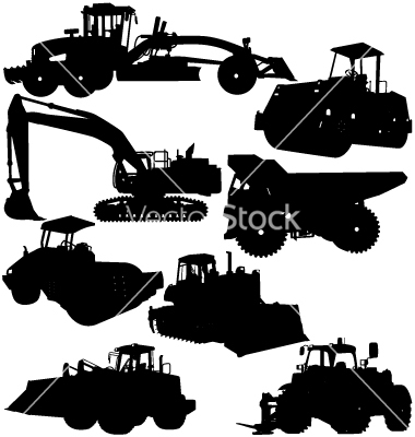 Construction Equipment Vector Clip Art