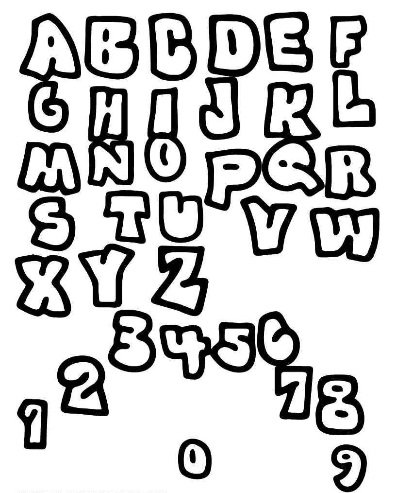 13 Free Alphabet Fonts Images 3d Graffiti Alphabet Fonts Printable