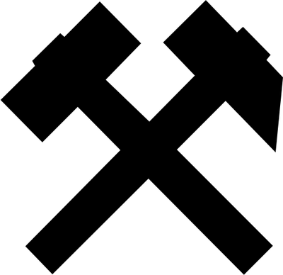 Crossed Hammer and Chisel Symbol Crossed Hammer and Chisel Symbol