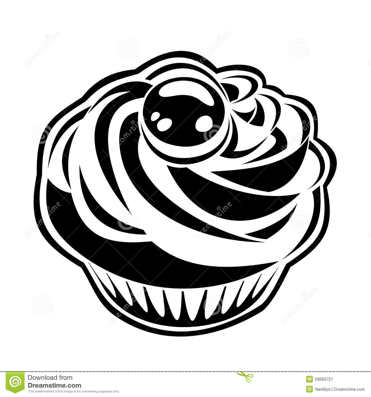 Cupcake Silhouette Vector