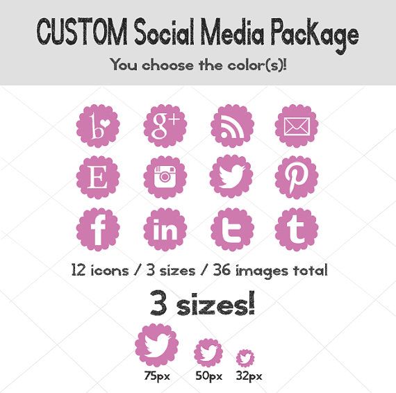 Custom Social Media Icons