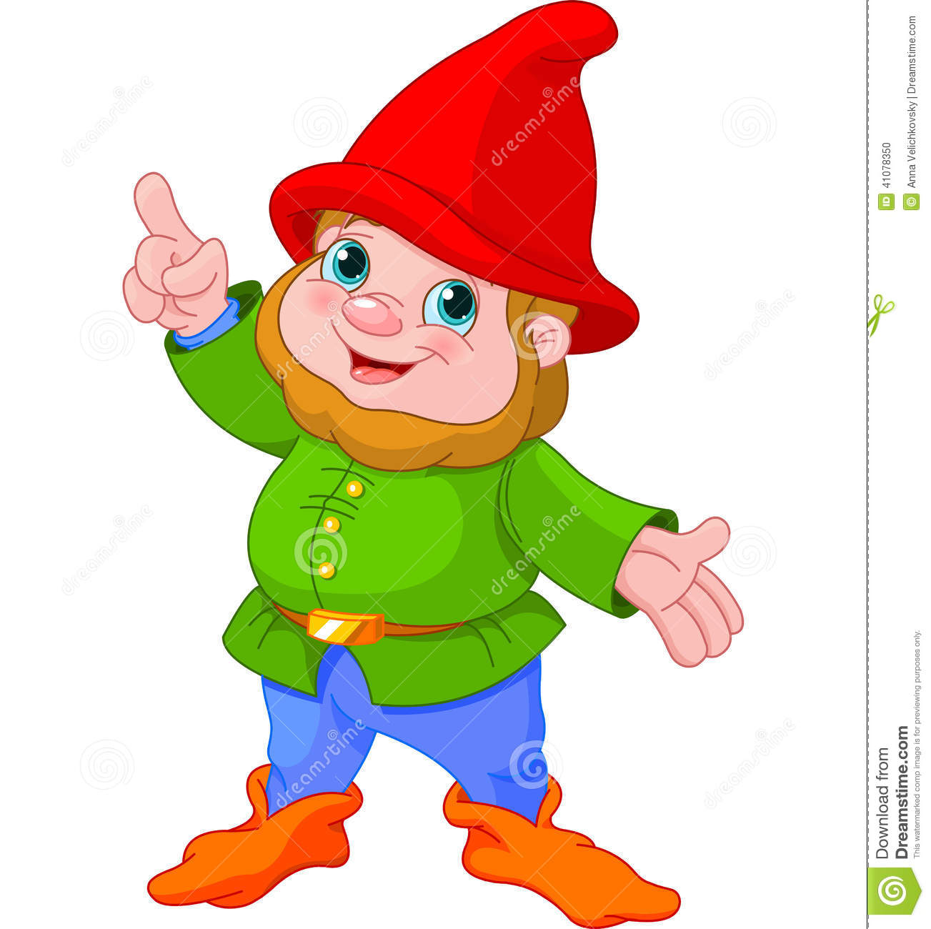 8 Vector Cartoon Gnome Merchant Images