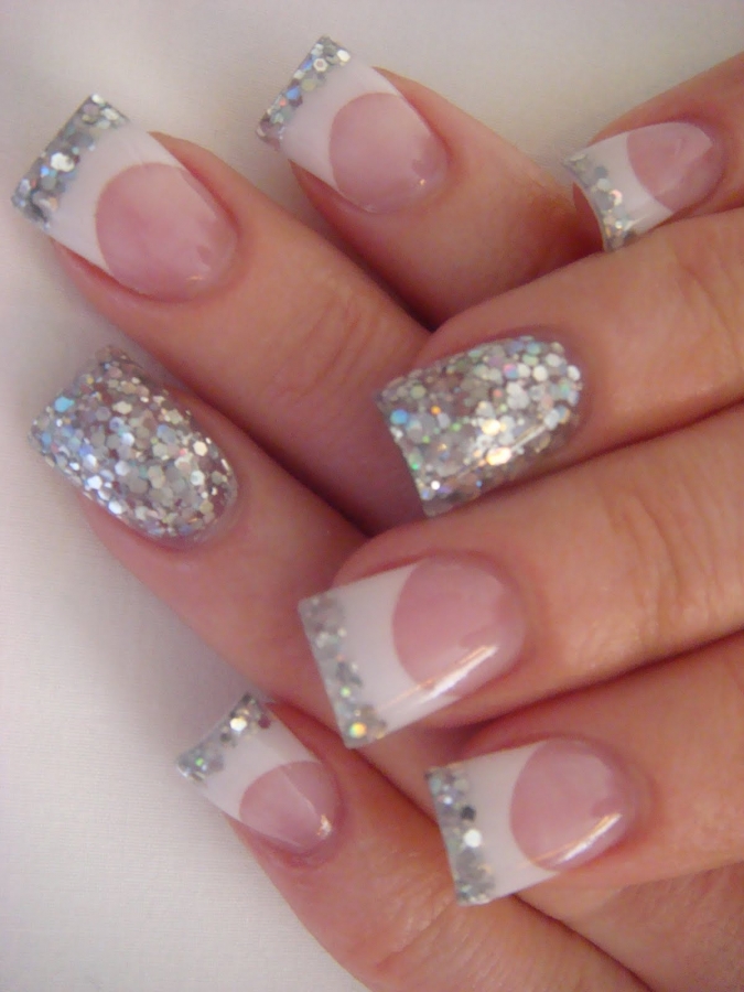 Cute Glitter Acrylic Nail Designs